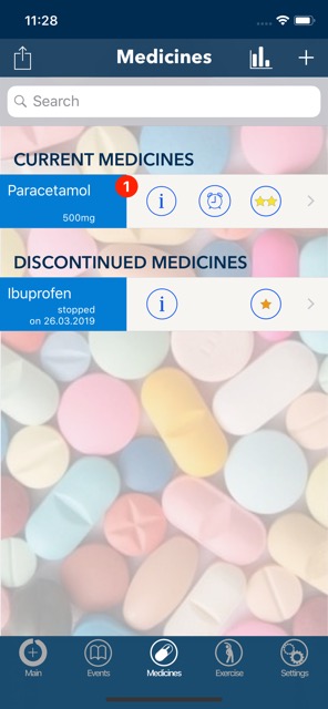 The new Medicines List view